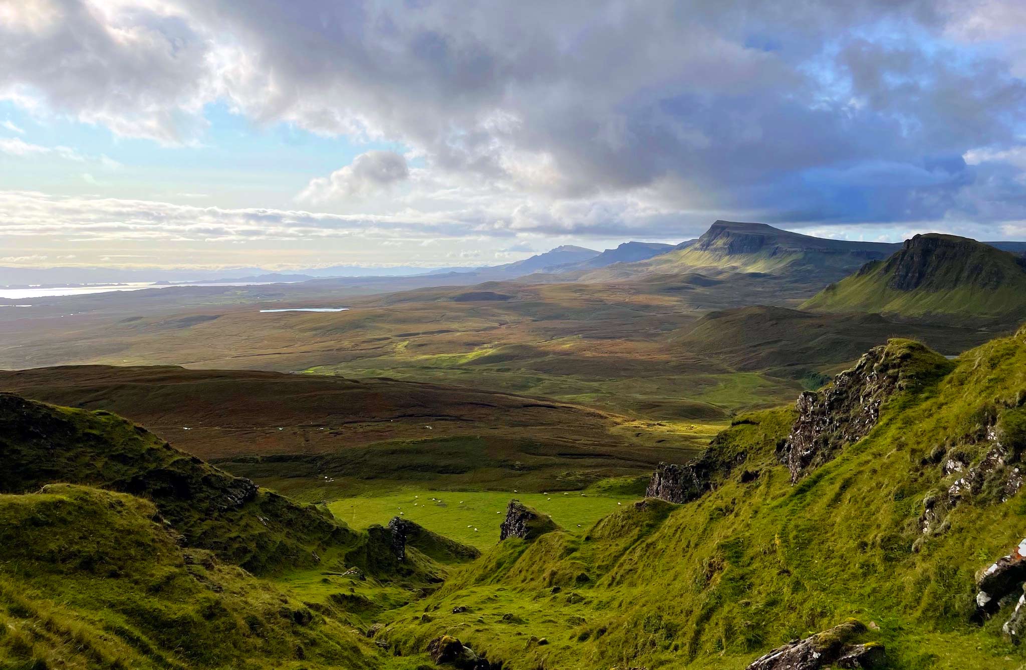 Enjoy amazing walks on the Isle of Skye such as at the Quiraing and Trotternish Ridge when you stay at Brogaig Cottags