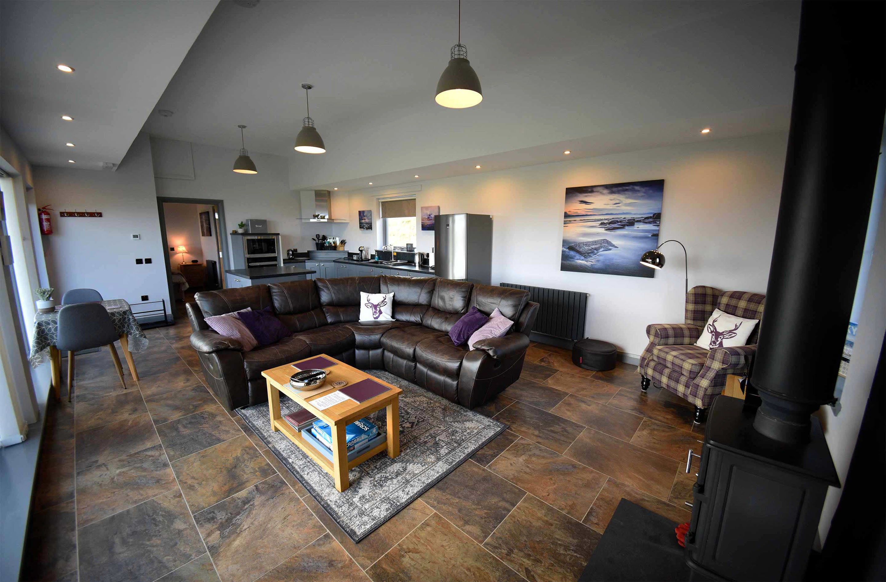 Our self catering cottages in Staffin contain everything you will require including open plan design and comfortable living space