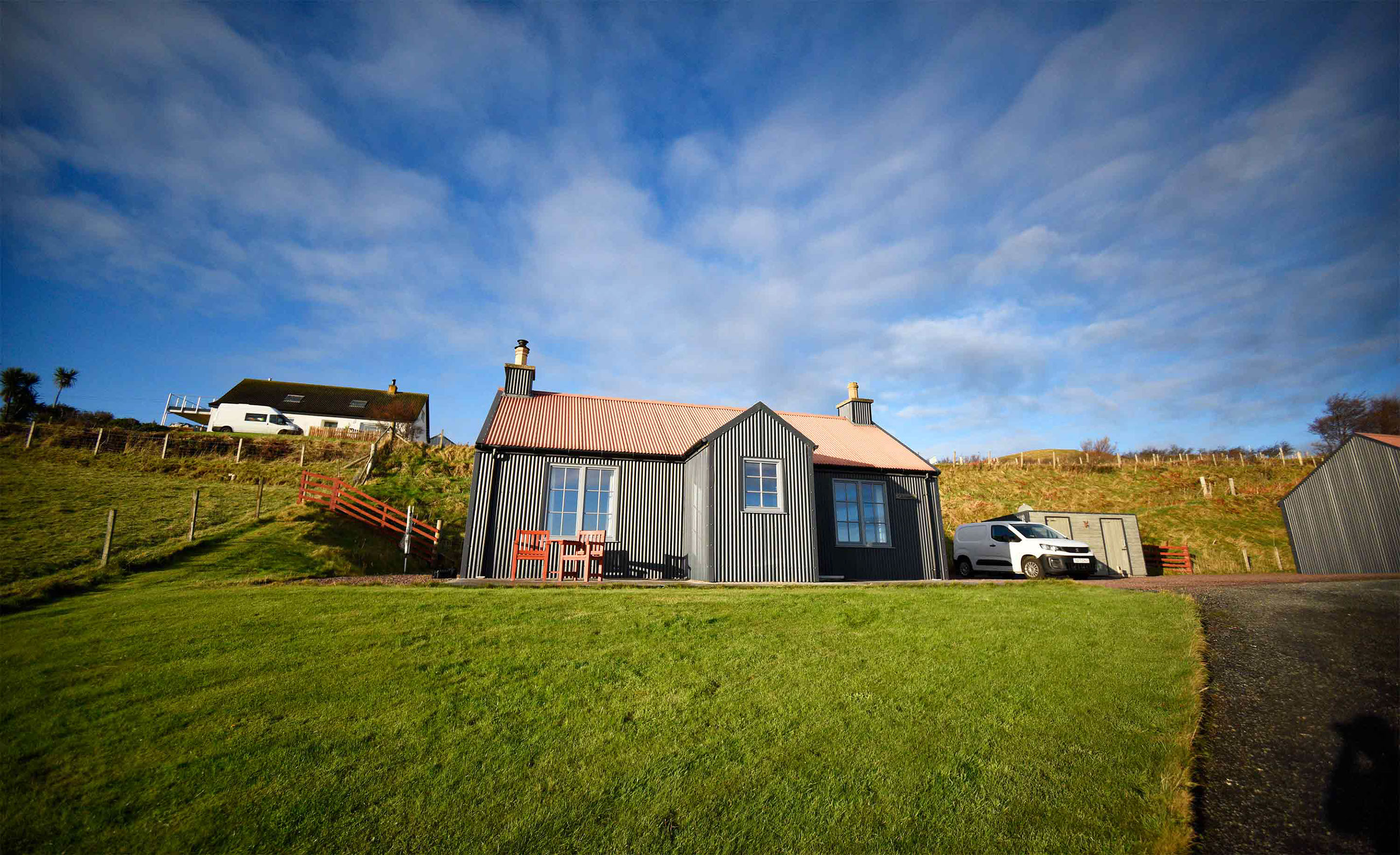 Stay at Quiraing Cottage at Brogaig Cottages and enjoy Isle of Skye sea and mountain views